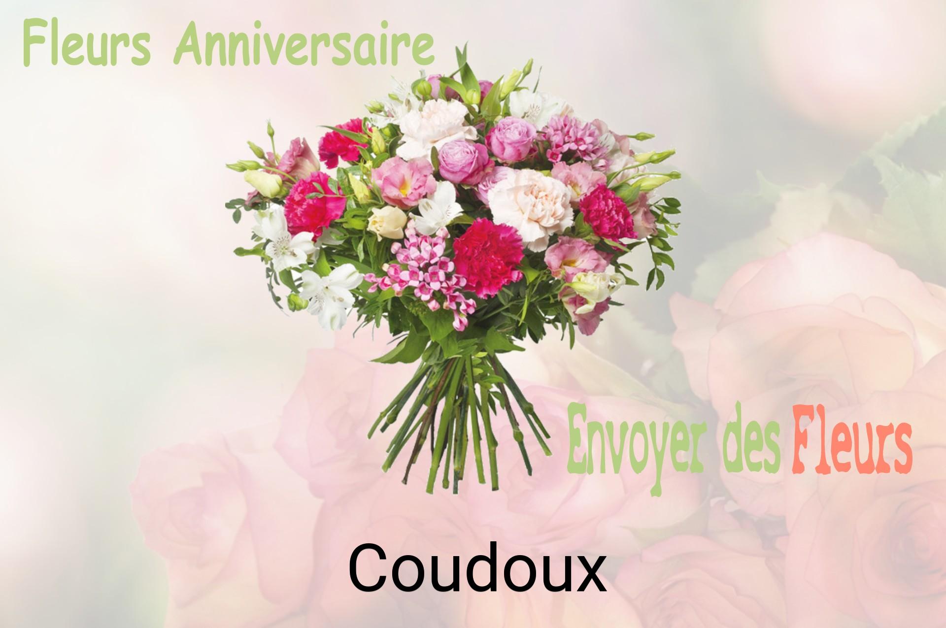 Bouquet de fleurs d’anniversaire livré à Coudoux